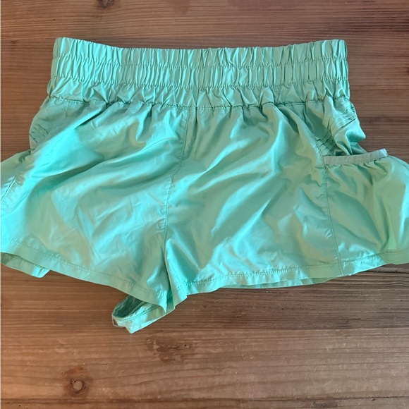 Aqua Ruffled athletic Shorts - Picture 2 of 3